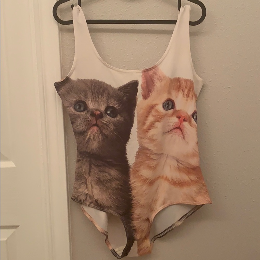Eivil Kitten Print Swimsuit